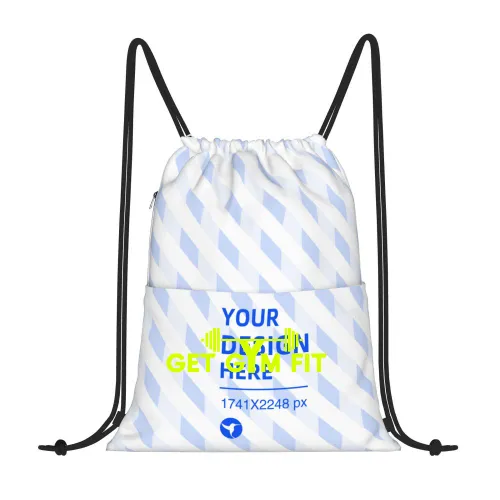 GetGymFit workout drawstring bag.