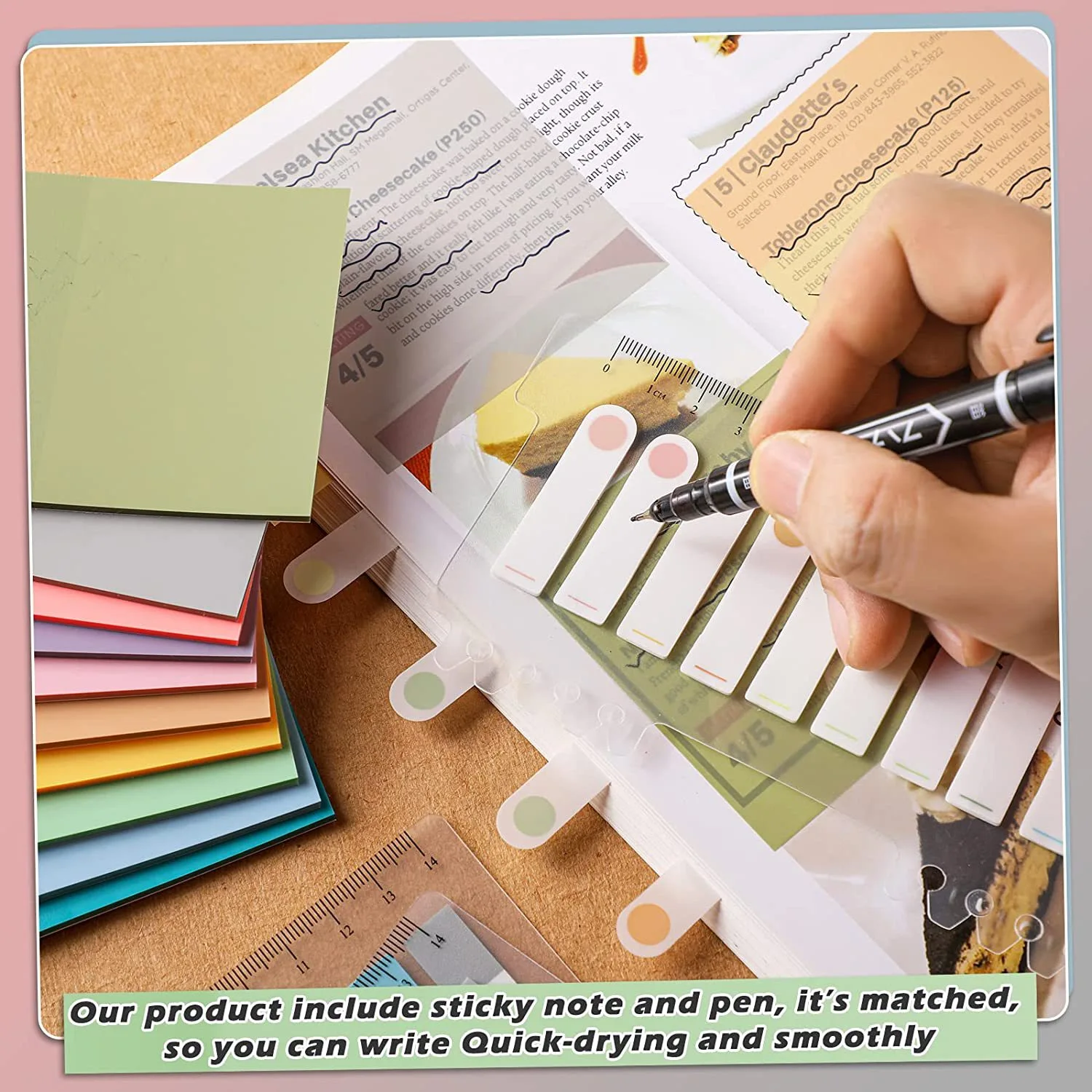 New Morandi 10-color Translucent Post-it Notes