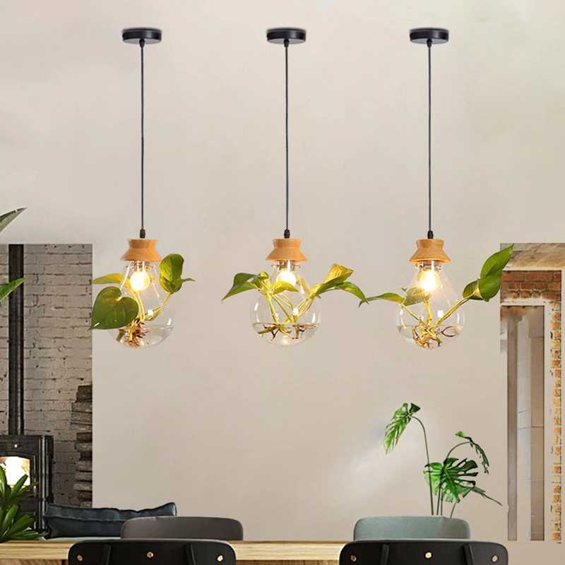 Bar Dining Room Glass Water Plant Aquarium Bedside Personality Chandelier