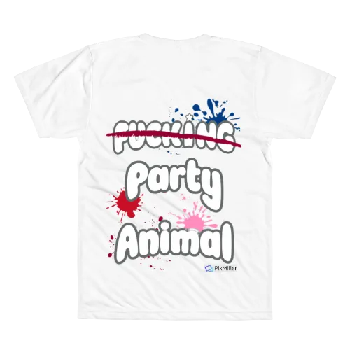 "party animal" oversized t-shirt
