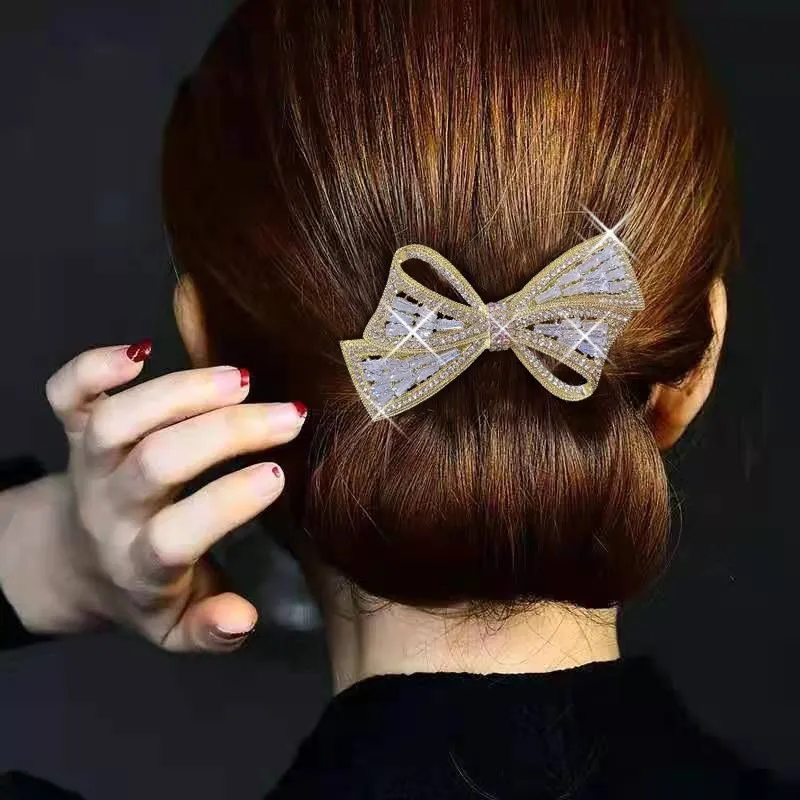 Large Hairpin Bow Light Luxury Headwear