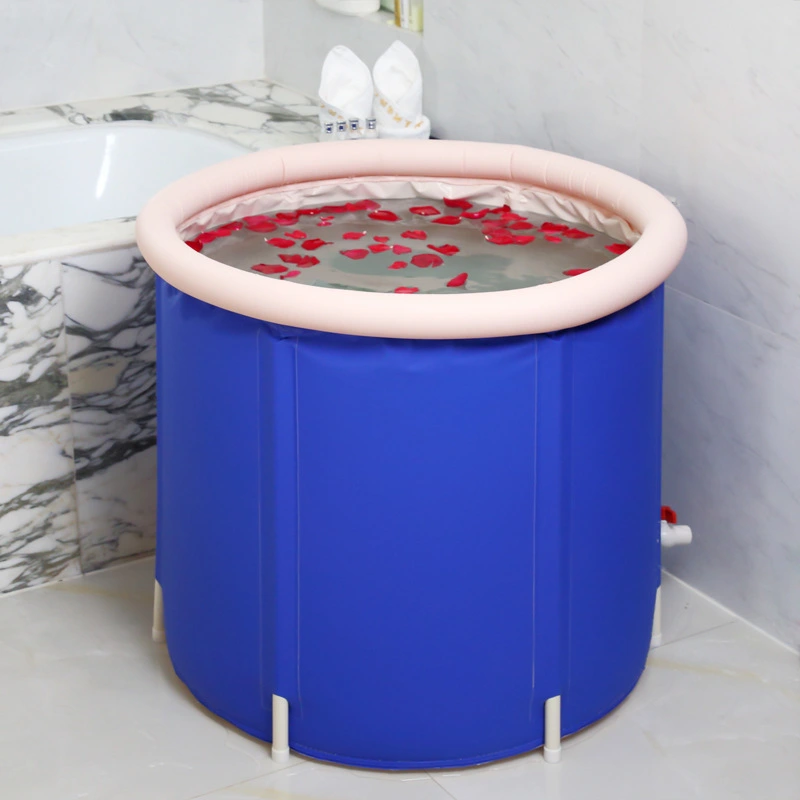 Household Folding Blue Starry Sky Folding Bath Bucket