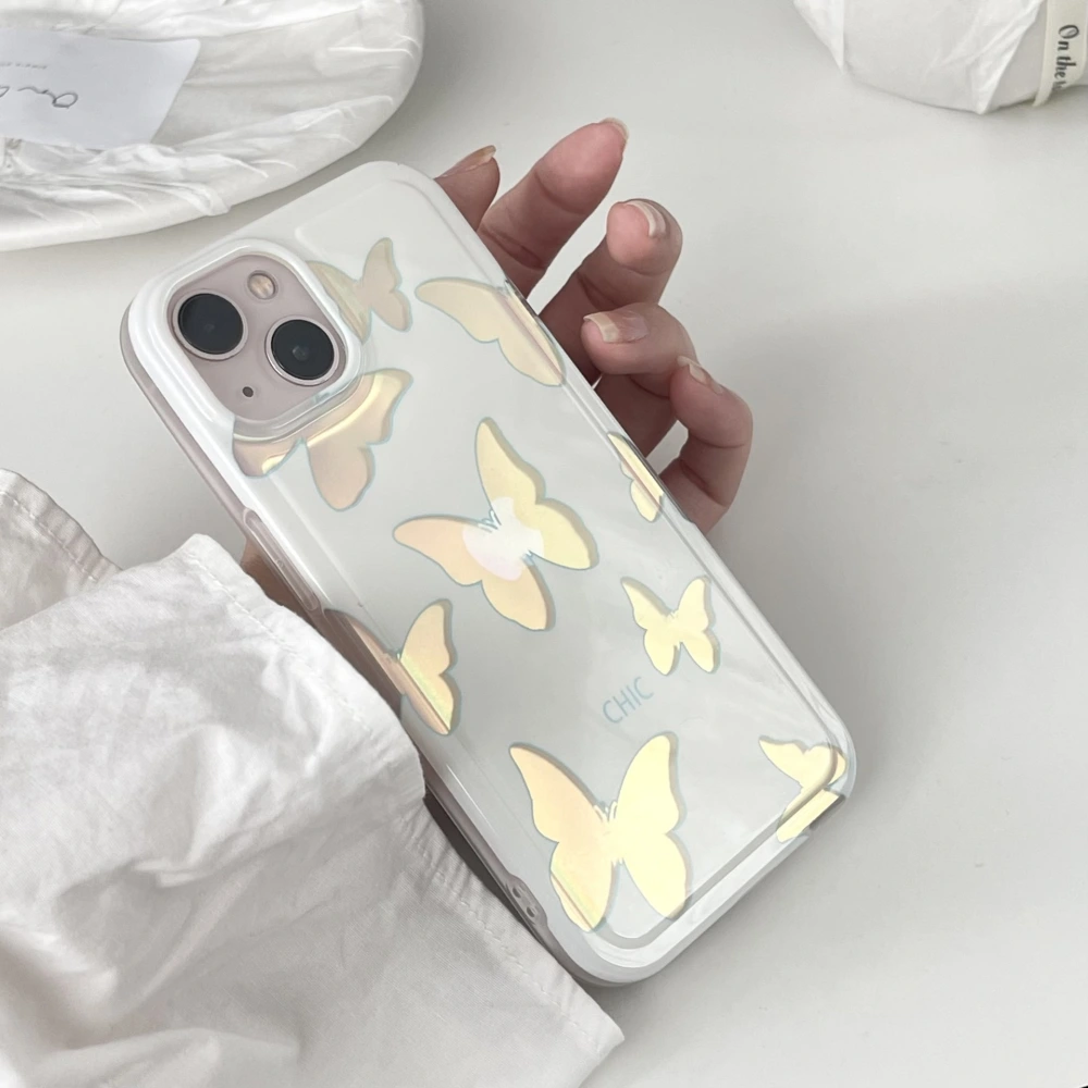 New Laser Shell Pattern Butterfly Mobile Phone Case