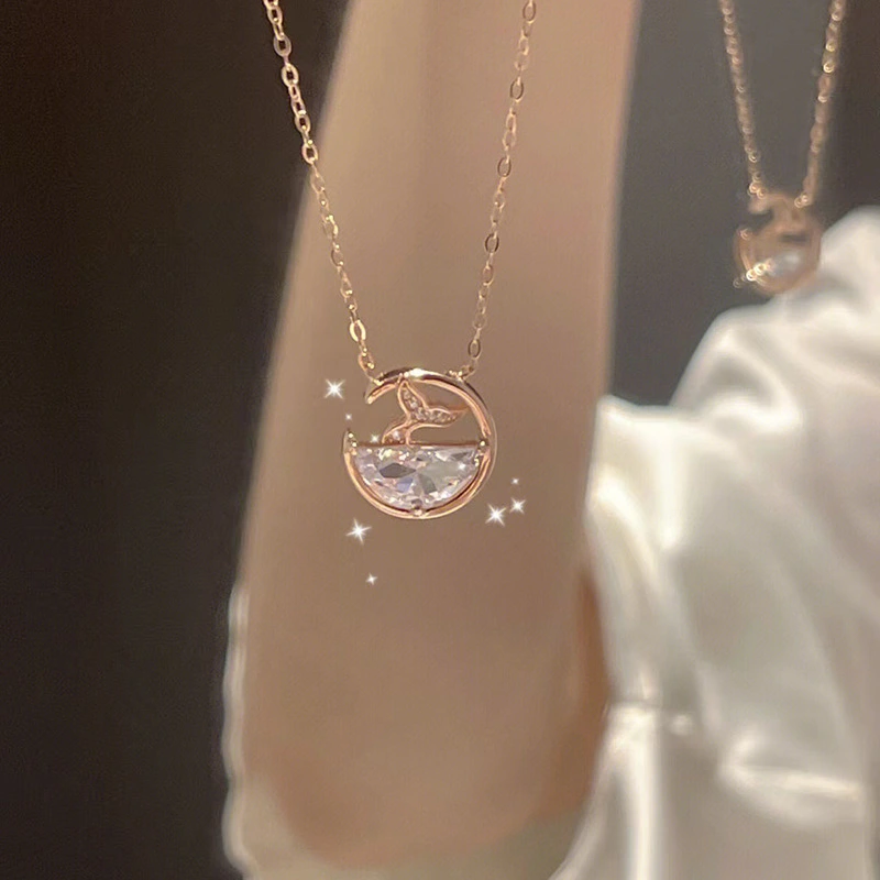 Whale Alloy Fashionable Versatile Necklace