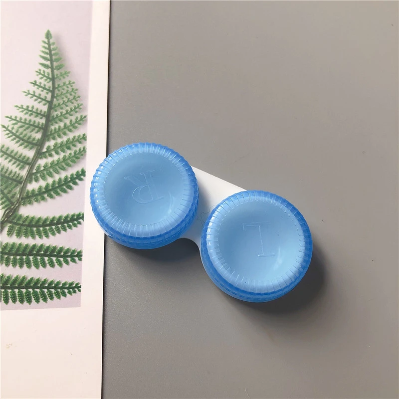 Cute Minimalist Portable Solid Color Contact Lens Case
