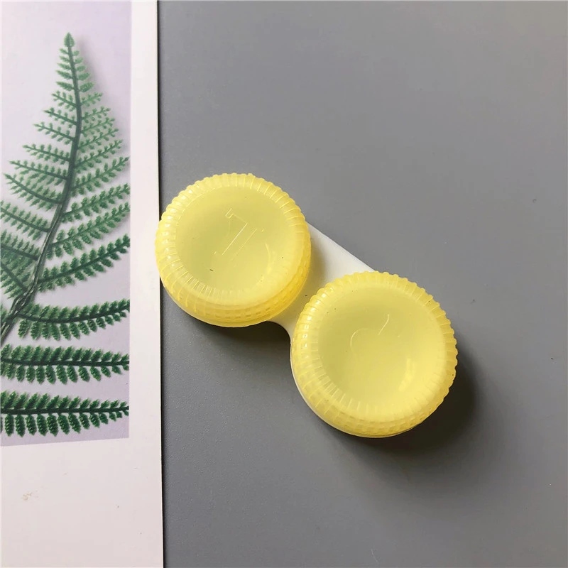 Cute Minimalist Portable Solid Color Contact Lens Case