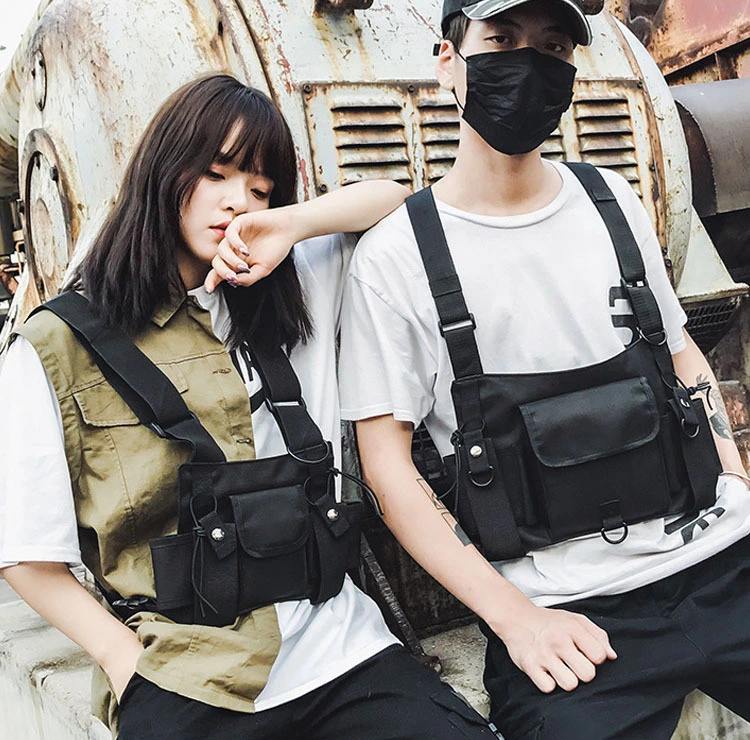 Hong Kong Style Ins Tactical Bag Hip Hop Vest Chest Bag