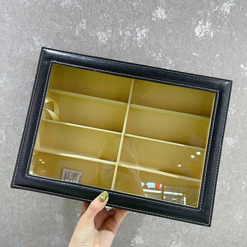 Home Leather Skylight Fashion Sunglasses Organizer