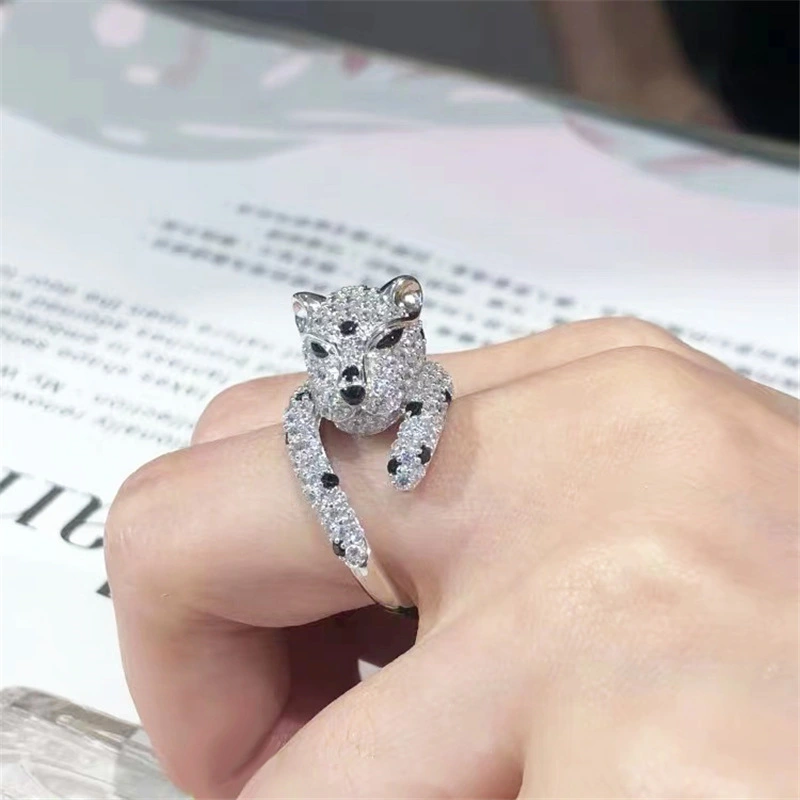 Women's Fashion High Sense Leopard Ring