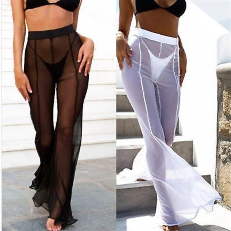 Ent See Through Sea Holiday Cover Up Bikini Trouser Pant