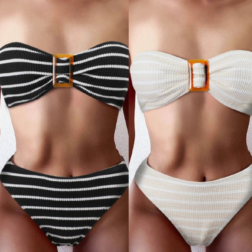 High Waist Split Bikini Women's Swimwear