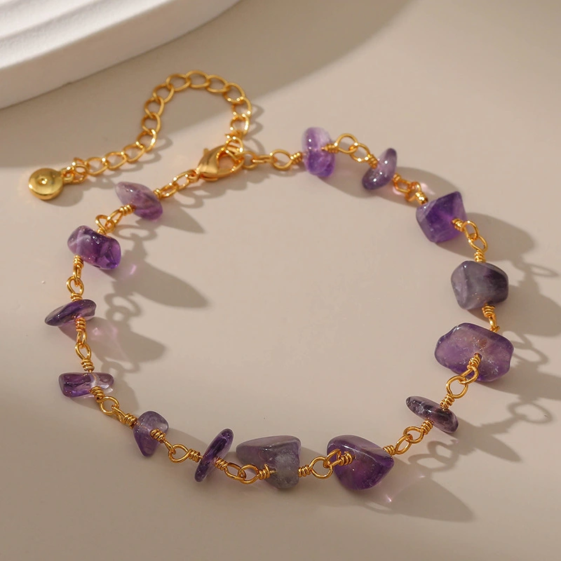 Fashion Crystal Stone Design Irregular Bracelet