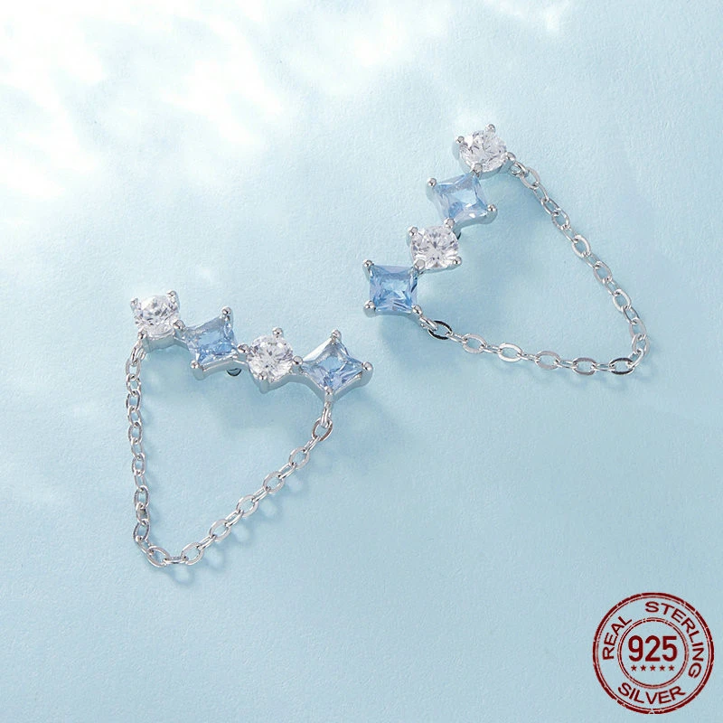 Delicate Stone Stud Earrings Synthesis