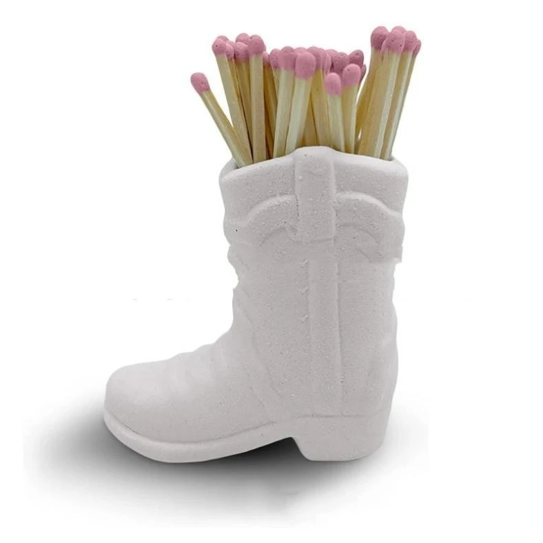 Ceramic Boots Matchbox Simple Home