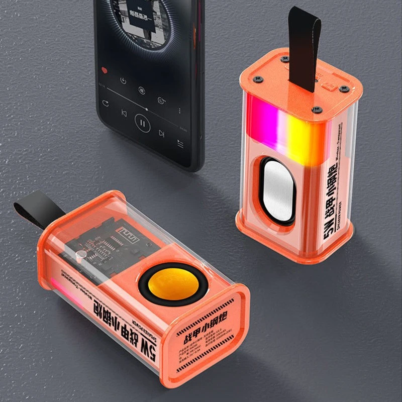 Wireless Bluetooth Speaker Of Mecha Small Steel Gun