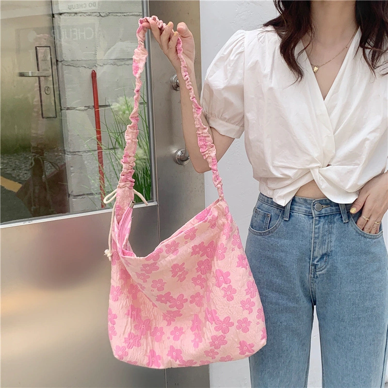 Lovely Girl Pleated Shoulder Strap Shoulder Bag