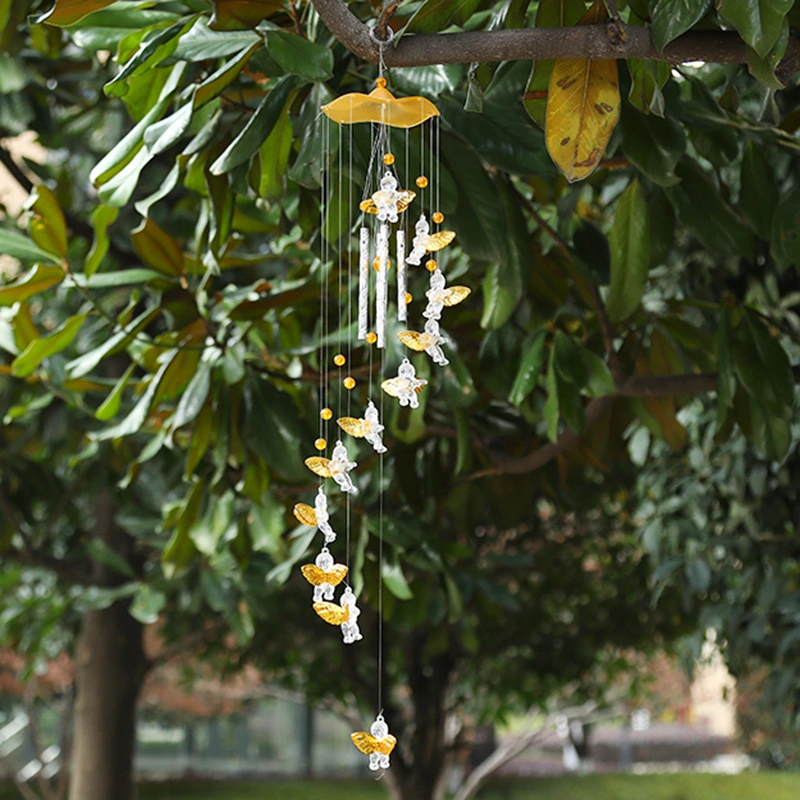 Gold Silver Angel Acrylic Exquisite Wind Chimes