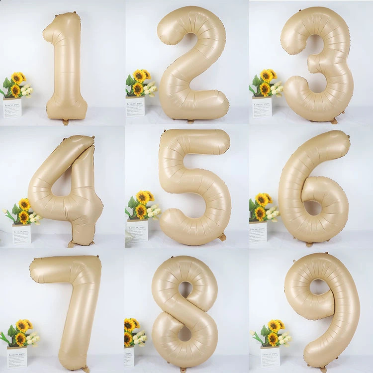 Digital Balloon Cream Caramel Decoration