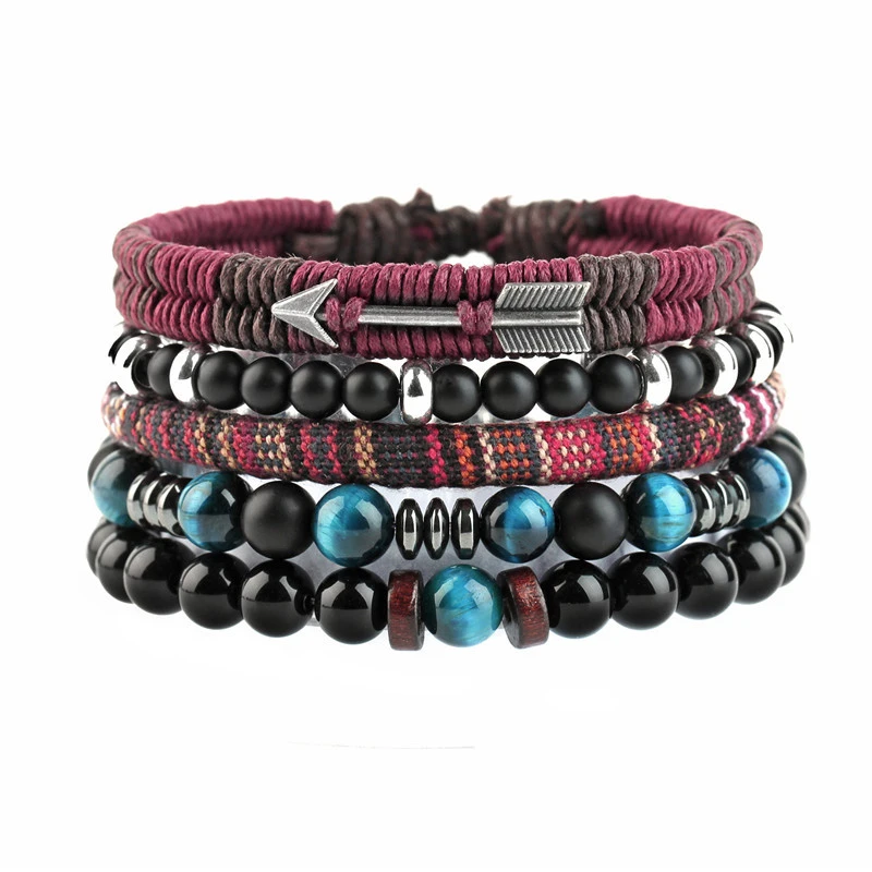 Woven Stone Beaded Multilayer Bracelet