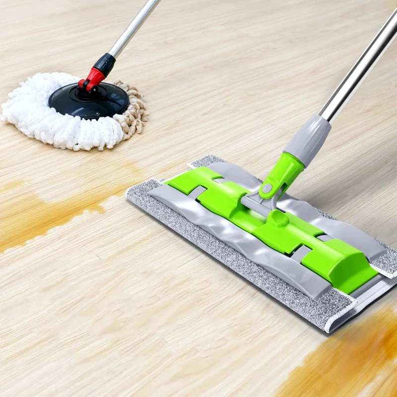 Large Flat Mop With Stainless Steel Rod