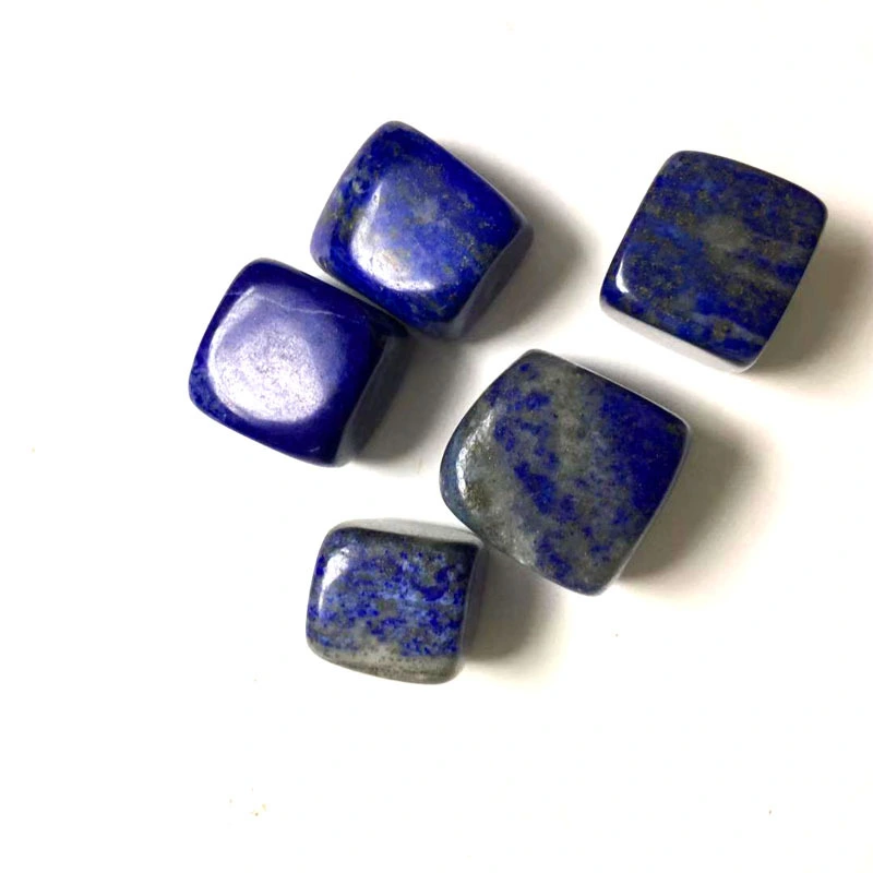 Natural Lapis Lazuli Crushed Stone Polished Block