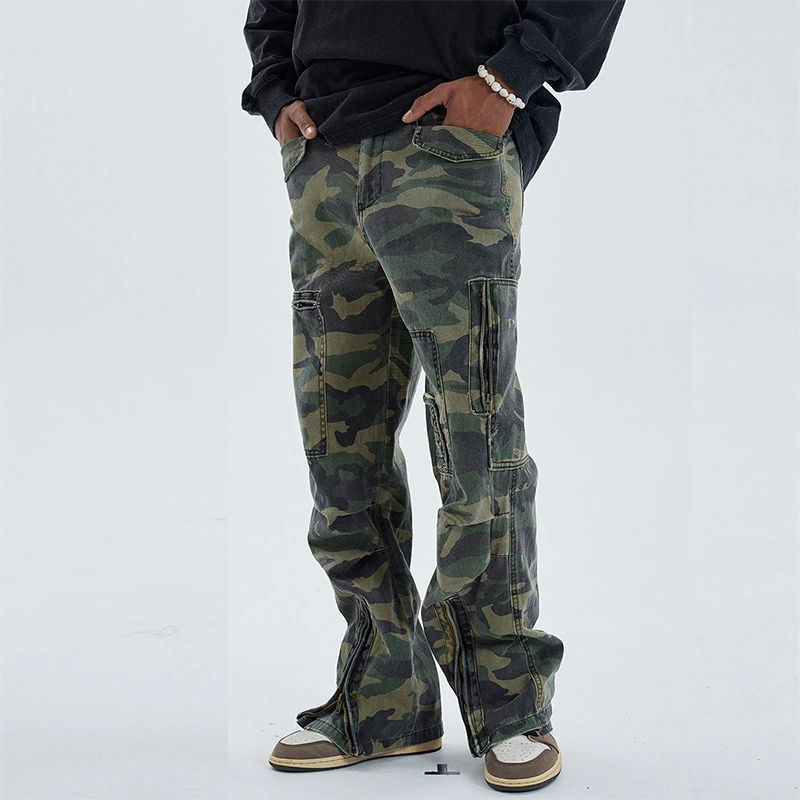 Men's Camouflage Wide Leg Loose Overalls