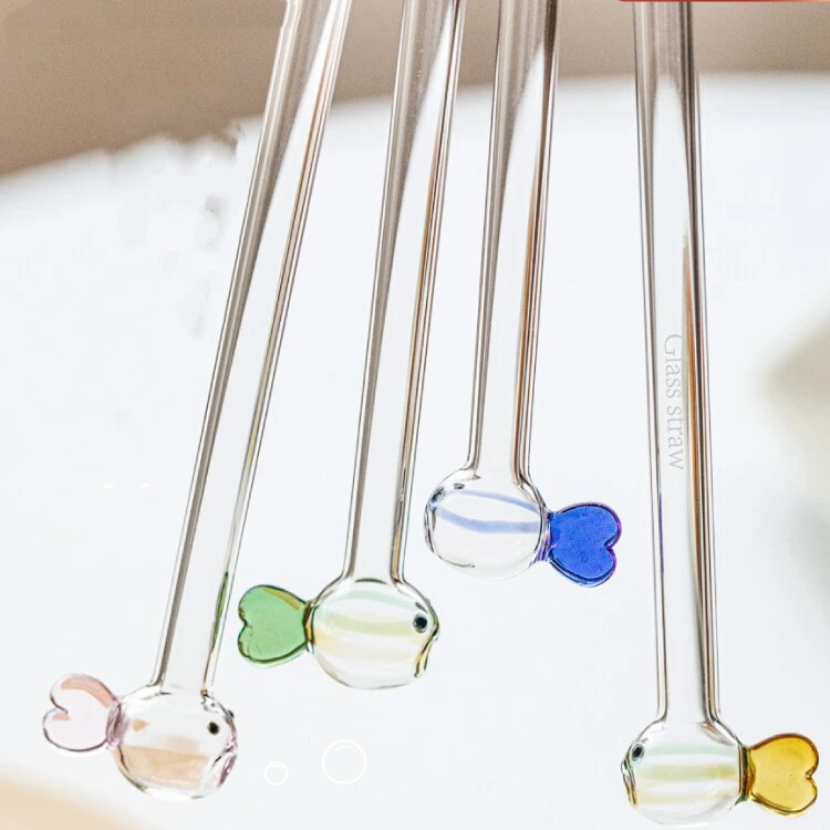 Disposable Milk Tea Stir Stick Cute Tree Can Glass Straw