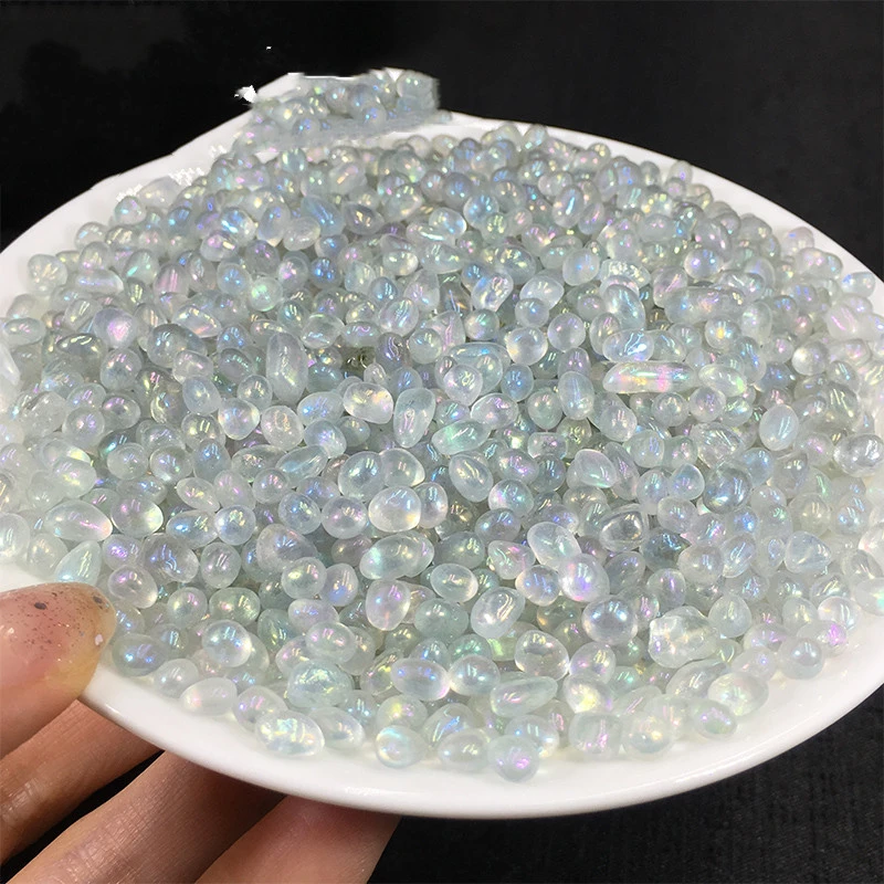 Artificial Electroplating Moonstone Crystal Gravel