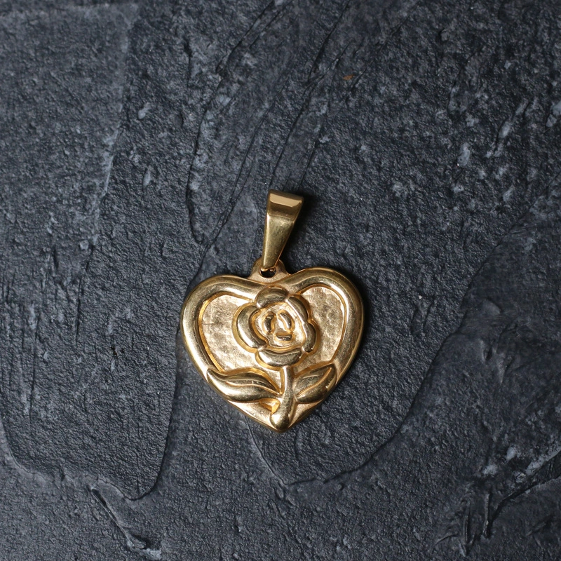 Single Pendant Unicorn Pegasus Crescent Rose