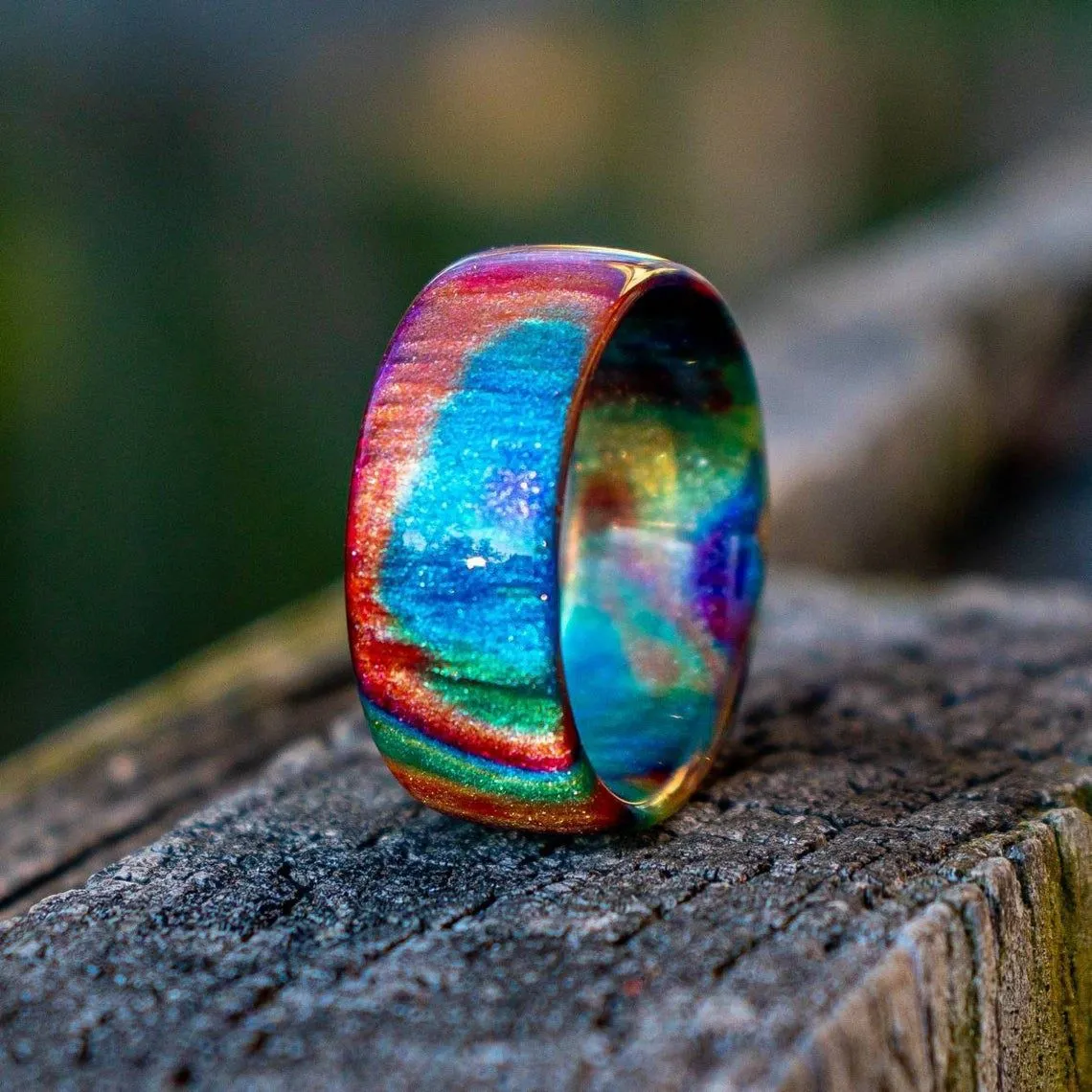Colorful Gypsophila Ring Index Finger Set