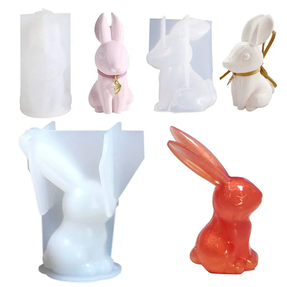 Big Ear Rabbit Silicone Mold Making Pendant Ornaments