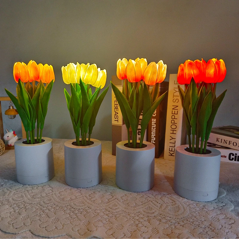 Rechargeable LED Tulip Night Light