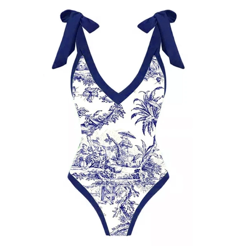 Women's Fashion Retro Printed Bikini