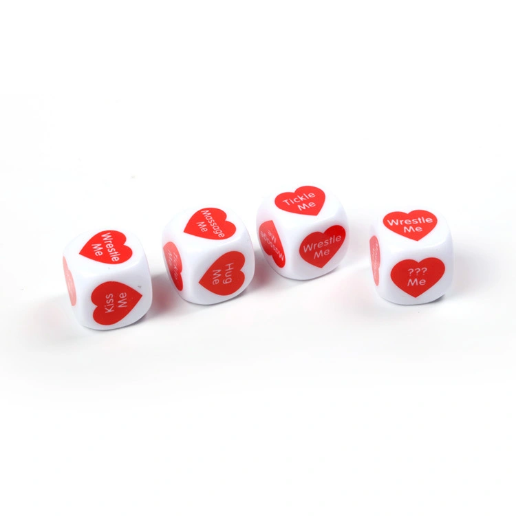 English Couple Printed Dice Round Corner