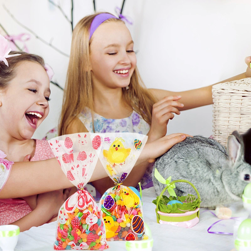 50 Easter Candy Plastic Gift Baking Bags