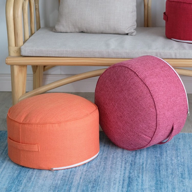 Removable Washable Fabric Thickened Round Cushion Futon