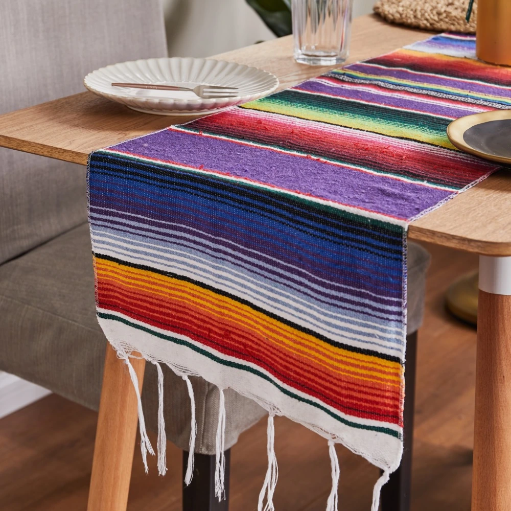 Creative Colorful Woven Picnic Blanket