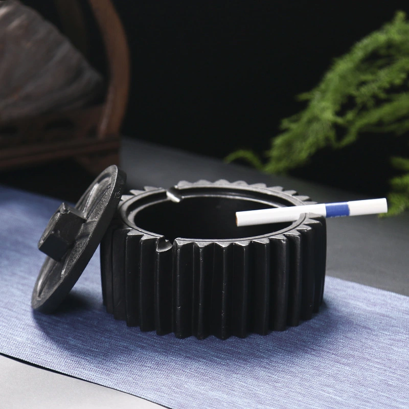 Household Ashtray With Cover Personality Gear