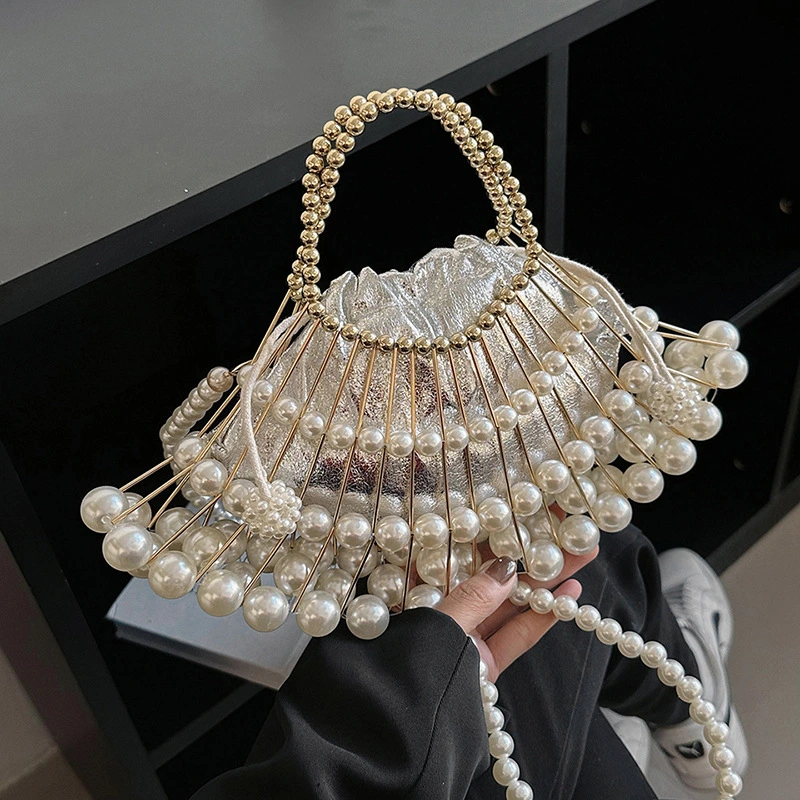 Women's Fashionable Vintage Pearl Handbag