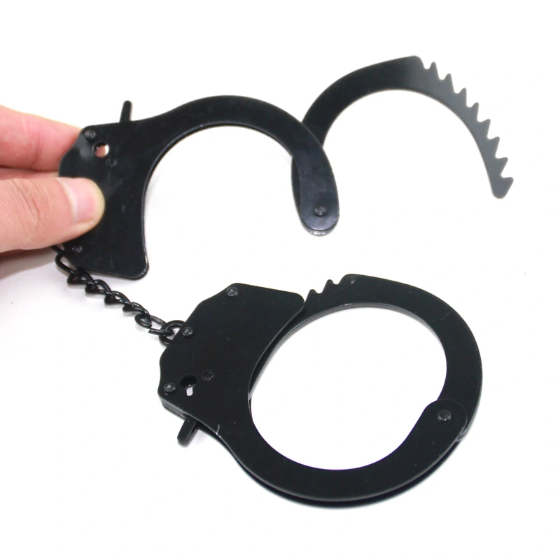 New Stainless Steel Black Handcuffs