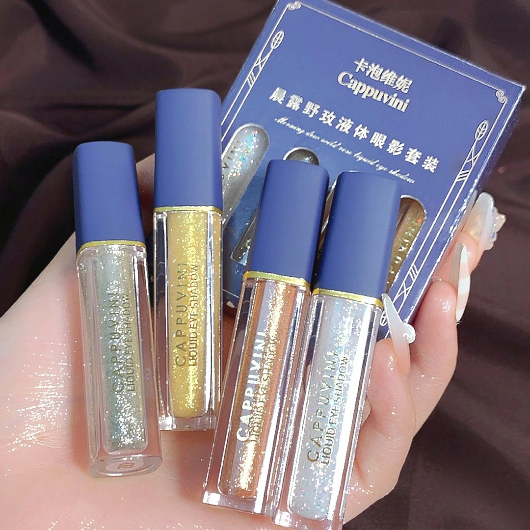 Fine Glitter Liquid Eyeshadow Pearl Highlighting Silhouette