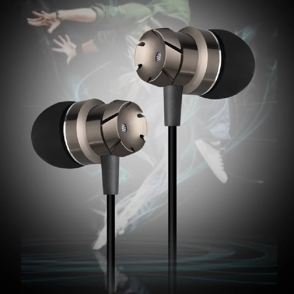 New Wired Earplug In-ear Metal Earphone