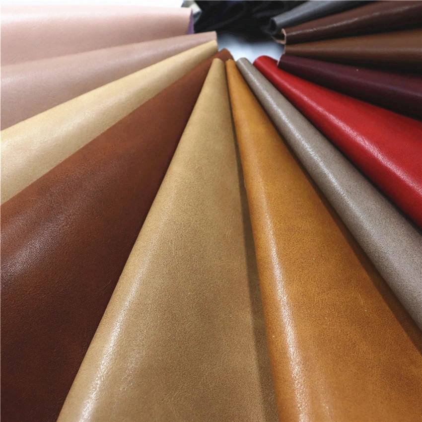 Vintage Two-color Microfiber Leather Fabric