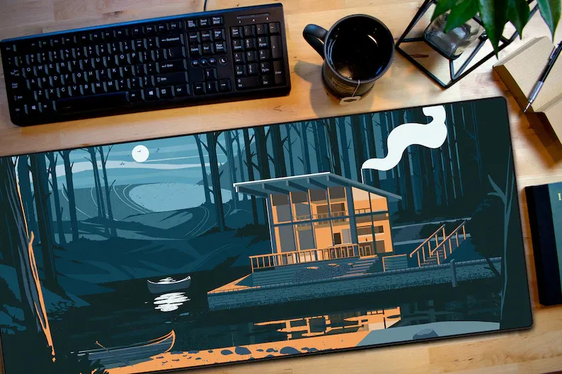 Long Mouse Pad Keyboard Pad Desk Pad Office Game Pad