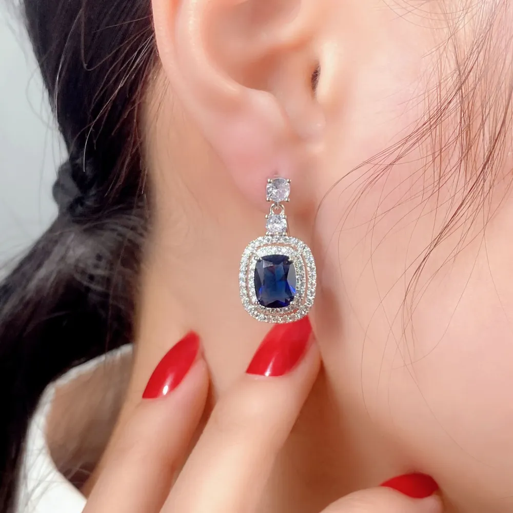 Retro European And American Popular Color Jewelry Earrings