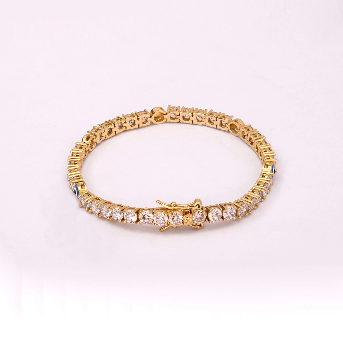 European And American Jewelry Tennis Chain Hip-hop Personality Bracelet