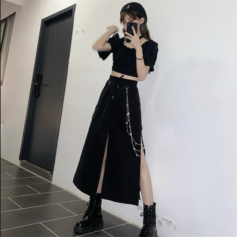 Women's Fashion Long Skirt Two-piece Set