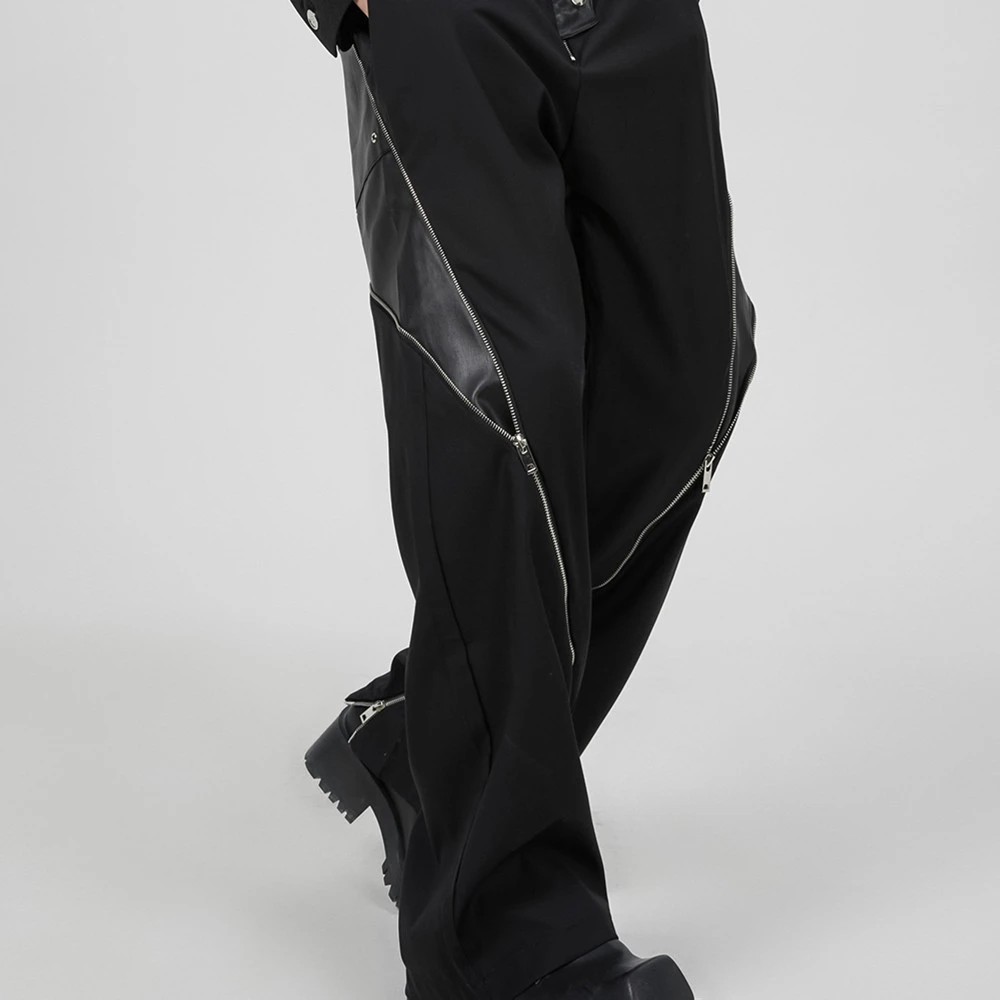 Men's Straight Tube Micro Flare Trousers