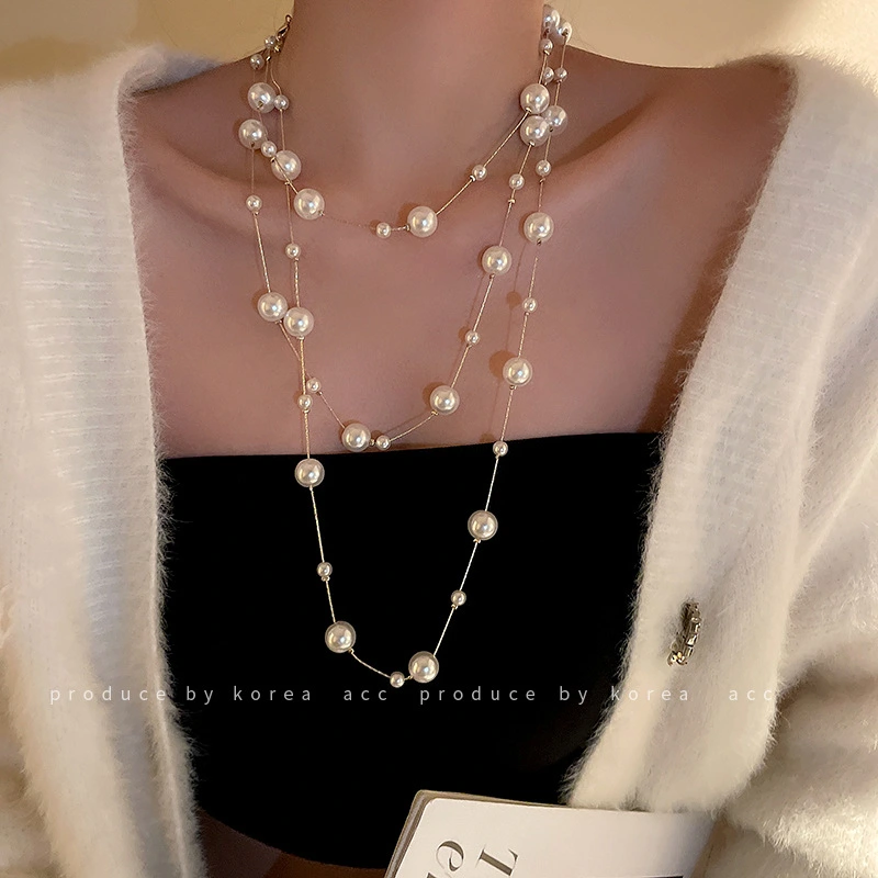 Temperament, Court Style, Minority Design, Collarbone Chain, Delicate And Gentle Sweater Chain