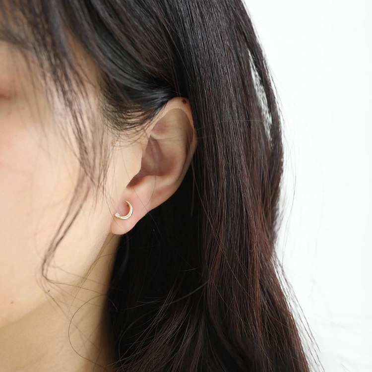 Star And Moon Asymmetric Earrings